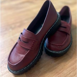 Torrid Burgundy Loafers size 8.5
